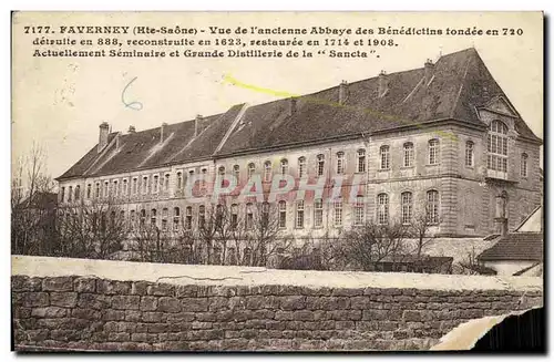 Cartes postales Faverney Vue de l ancienne Abbaye des Benedictins tondee