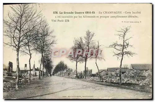 Cartes postales La Grande Guerre En Champagne Militaria