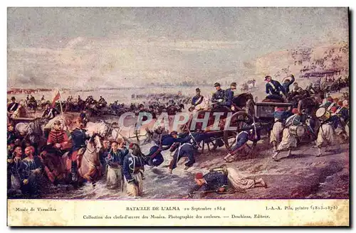Cartes postales Musee de Versailles Bataille de L Alma 1854 Militaria