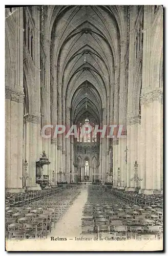 Cartes postales Reims Interieur de la Cathedrale