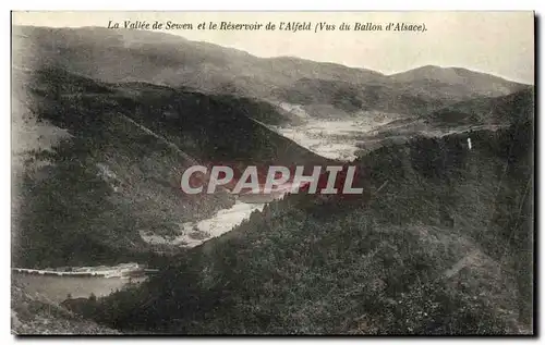 Cartes postales La Valliee de Sewen et le Reservoir de l Alfeld Vus du ballon d Alsace