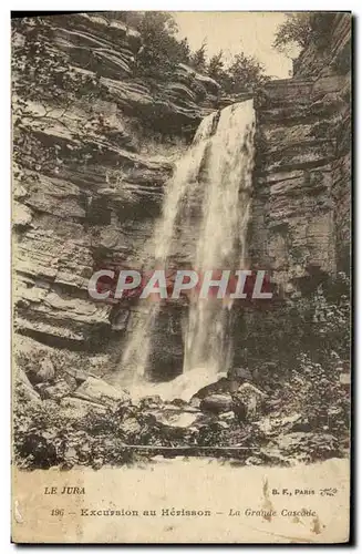 Ansichtskarte AK Le Jura Excursion au Herisson La Grande Cascade