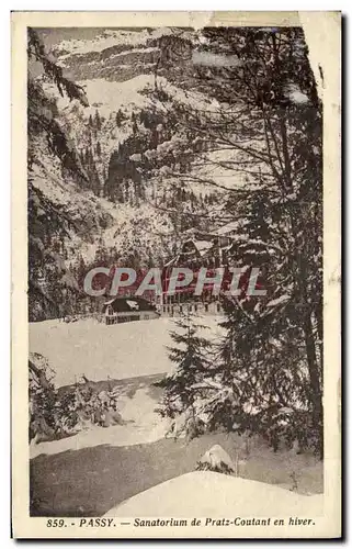 Ansichtskarte AK Passy Sanatorium de Pratz Coutant en hiver