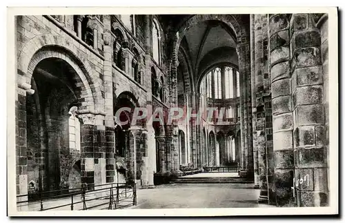 Ansichtskarte AK Le Mont Saint Michel Abbaye Interieur de l eglise rommane