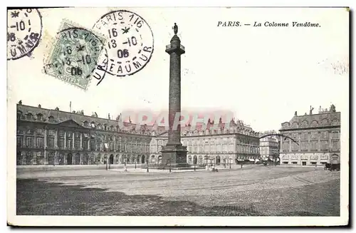 Cartes postales Paris La Colonne Vendome