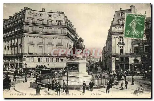 Ansichtskarte AK Paris Place des Victoires la Statue de Louis XIV