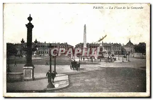 Cartes postales Paris La Place de la Concorde