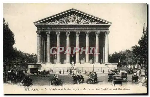 Cartes postales Paris La Madeleine et la Rue Royale