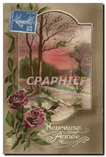 Cartes postales Heureuse Annee Fleurs