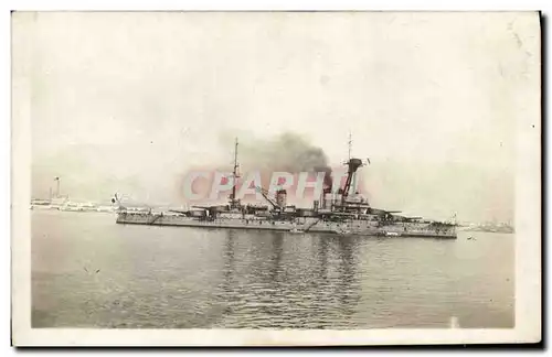 CARTE PHOTO Bateau Cuirasse