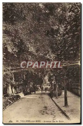 Cartes postales Villers sur Mer Avenue de la Gare