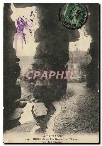 Cartes postales Rennes Les Grottes du Thabour vues de l interieur