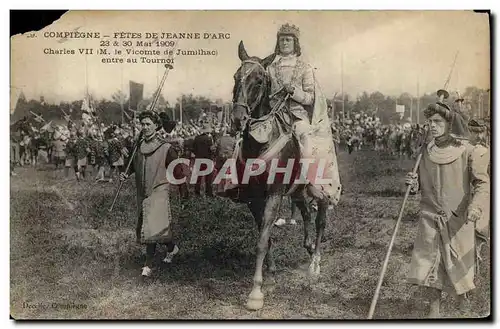 Ansichtskarte AK Compiegne Fetes de Jeanne D Arc 1909 Charles VII entre au tournoi