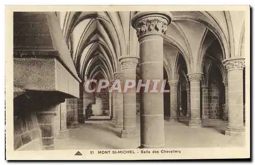 Cartes postales Mont Saint Michel Salle des Chevailers