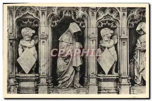 Cartes postales Eglise de Brou tombeau de Marguerite De Bourbon Pleurants et Angelots