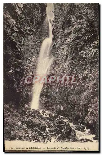 Ansichtskarte AK Environs de Luchon Cascade de Montauban