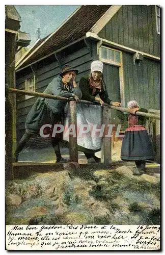 Cartes postales Marken Folklore Pays Bas Enfants