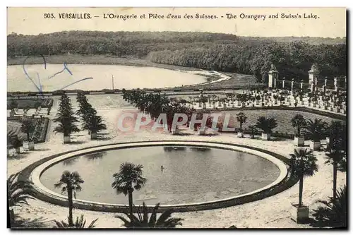 Cartes postales Versailles L Orangerie et Piece d eau des Suisses