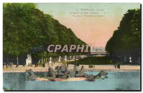 Cartes postales Versailles Le Parc Le Bassin du Char d Apollon