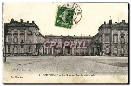 Ansichtskarte AK Compiegne Le chateau facade principale