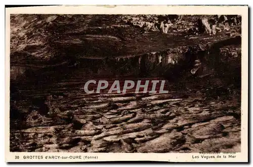 Cartes postales Grottes d Arcy sur Curne Les Vagues de la Mer