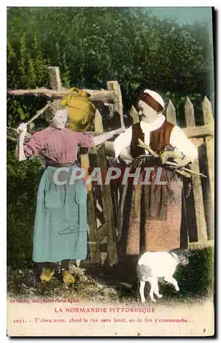 Cartes postales La Normandie Pittoresque Chien Folklore