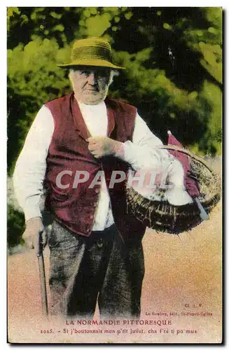 Cartes postales La Normandie Pittoresque Au marche