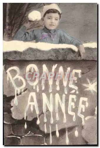 Cartes postales Bonne Annee Enfant Boules de neige