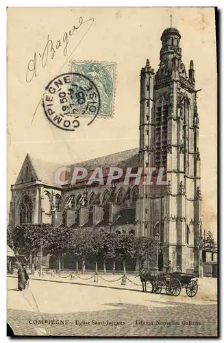 Ansichtskarte AK Compiegne Eglise Saint Jacques