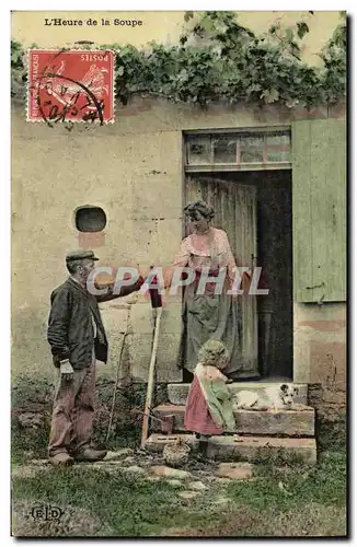 Cartes postales L Heure de la Soupe Folklore