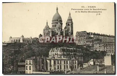 Ansichtskarte AK Paris Panorama vers le Sacre Coeur et la Butte Montmartre