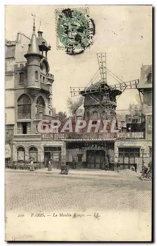 Cartes postales Paris Le Moulin Rouge