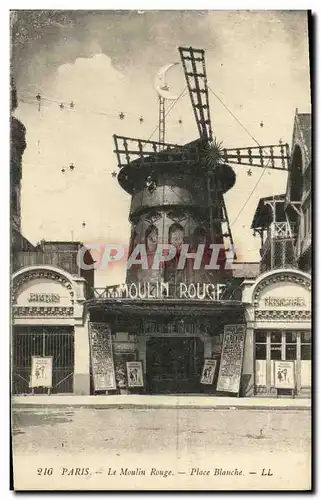 Ansichtskarte AK Paris Le Moulin Rouge Place Blanche