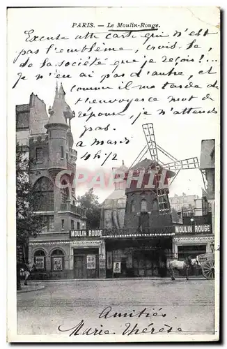 Cartes postales Paris Le Moulin Rouge