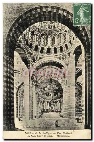 Cartes postales Interieur de la Basilique du Voeu National au Sacre Coeur de Jesus Montmartre