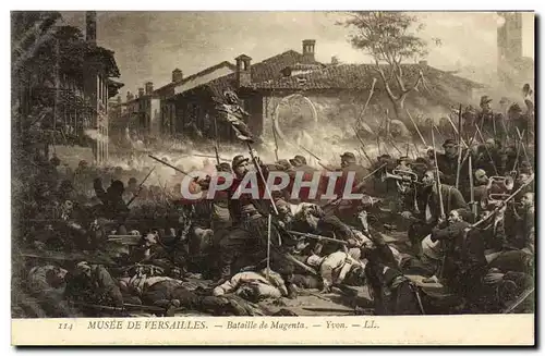 Cartes postales Musee de Versailles Bataille de Magenta Yvon Militaria