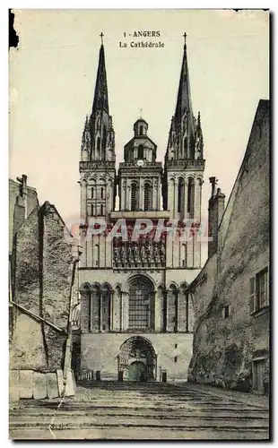 Cartes postales Angers La Cathedrale