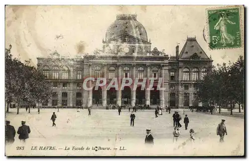 Ansichtskarte AK Le Havre La Facade de la Bourse