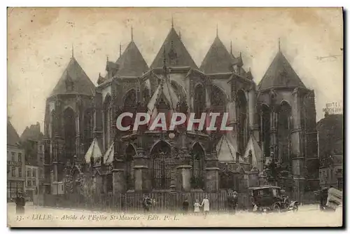 Cartes postales Lille Abside de l Eglise St Maurice