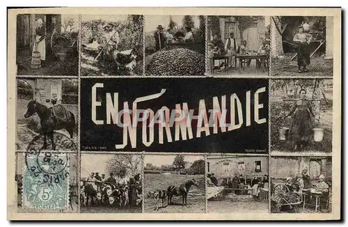 Ansichtskarte AK En Normandie Folklore