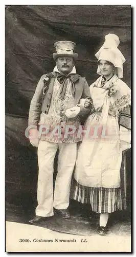 Cartes postales Costumes Normands Folklore