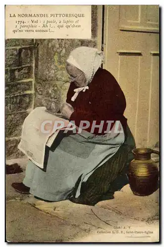 Cartes postales La Normandie Pittoresque Femme Folklore