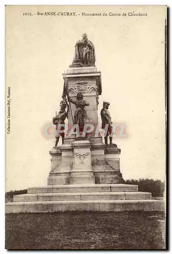 Cartes postales Ste Anne d Auray Monument du Comte de Chambord