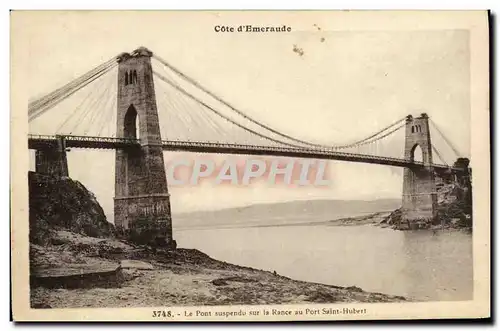 Cartes postales Le Pont suspendu sur la Ramce au Port Saint Hubert