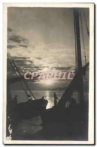 CARTE PHOTO Bateau