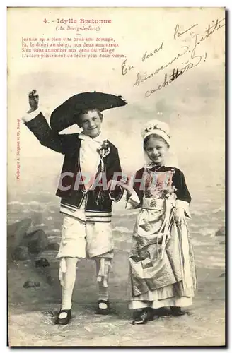 Ansichtskarte AK Idylle Bertonne Bourg de Batz Folklore Enfants