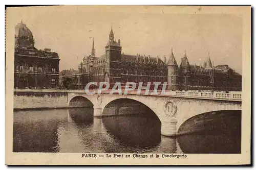 Cartes postales Paris Le Pont au Change et la Conciergerie