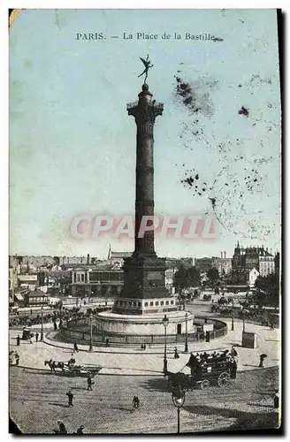 Cartes postales Paris La Place de la Bastille