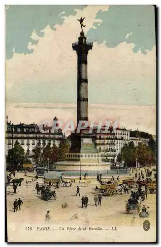 Cartes postales Paris La Place de la Bastille