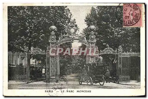 Cartes postales Paris Le Parc Monceau